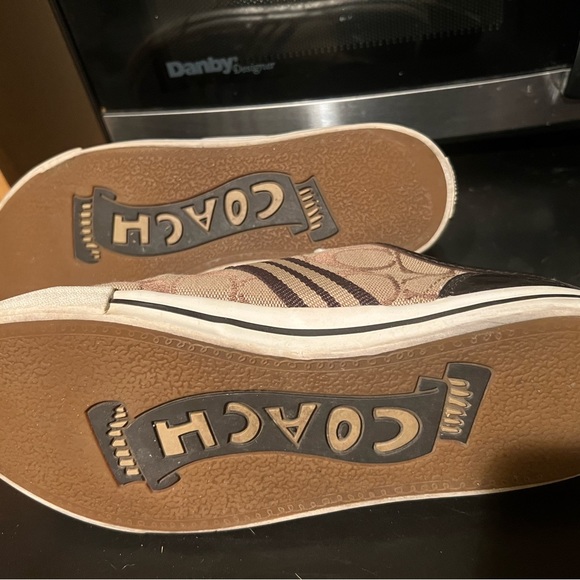 Brown coach logo sneakers - Picture 3 of 4